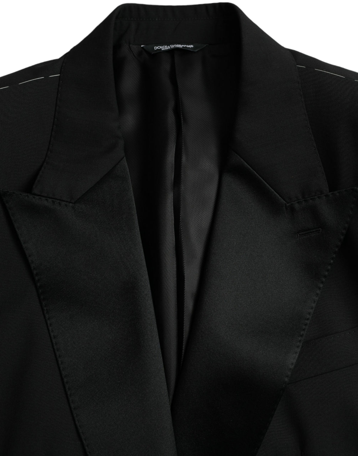 Abrigo tipo blazer de botonadura sencilla SICILIA en negro de Dolce &amp; Gabbana