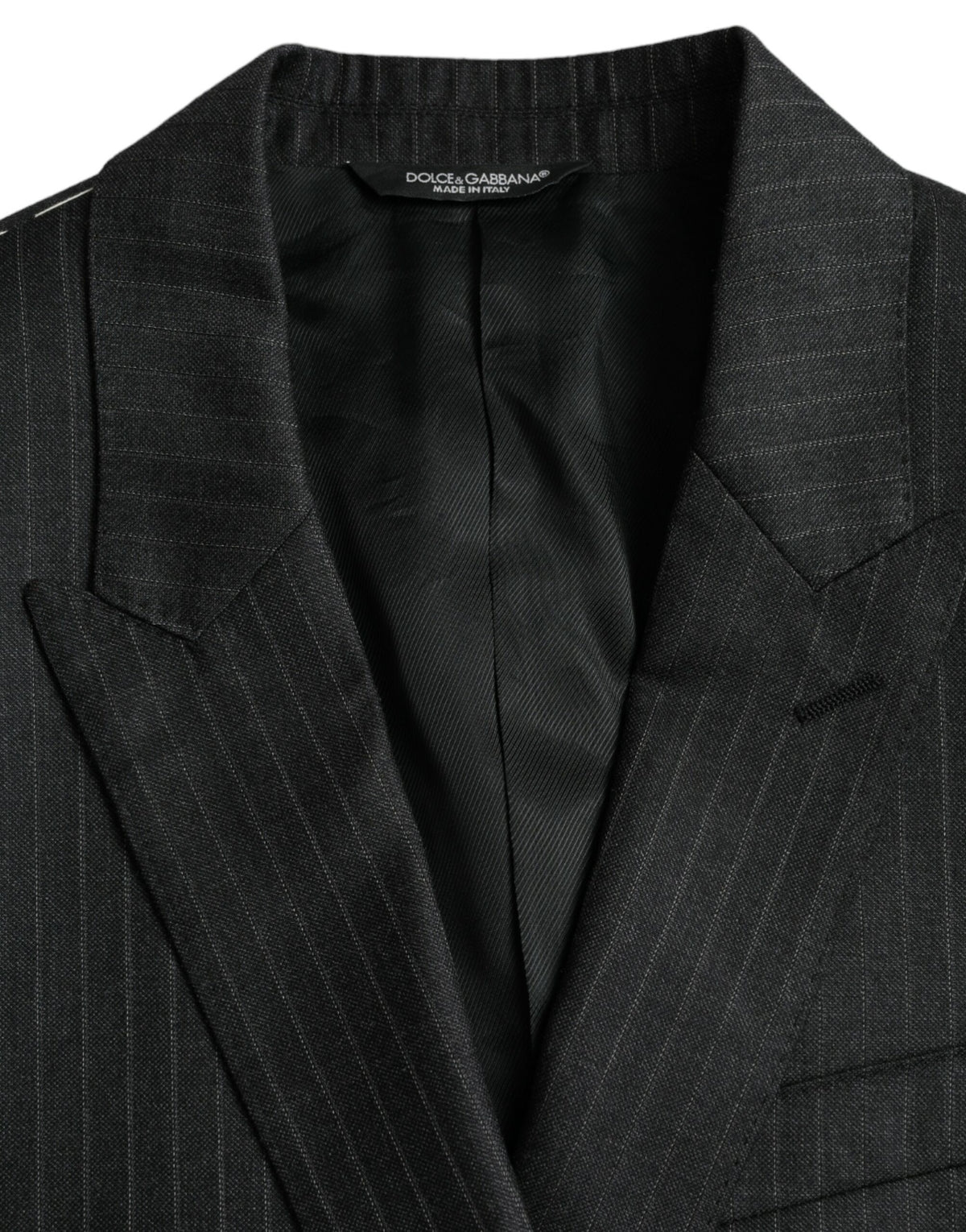 Blazer de botonadura sencilla con rayas negras MARTINI de Dolce &amp; Gabbana