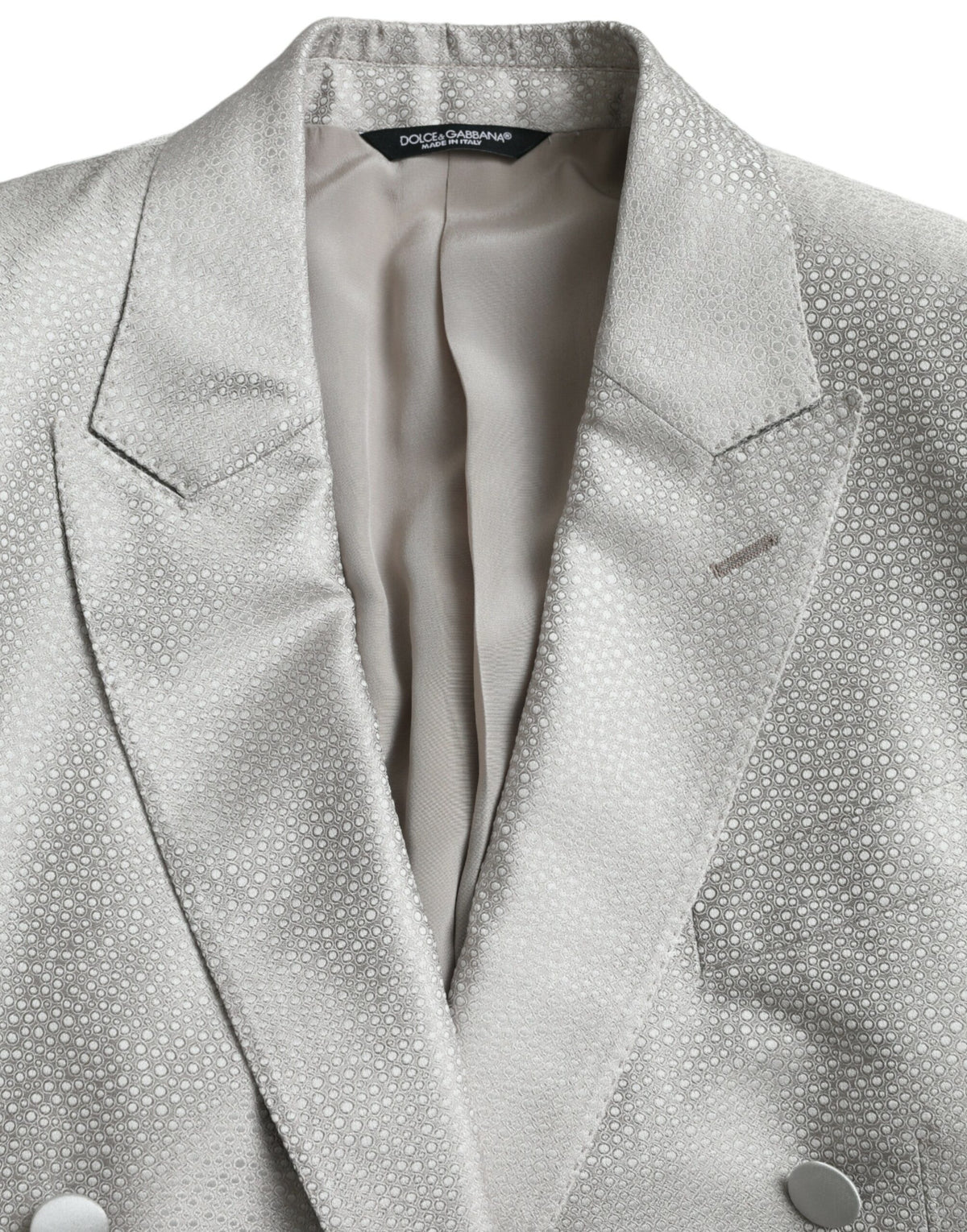 Blazer croisé Dolce &amp; Gabbana blanc cassé MARTINI