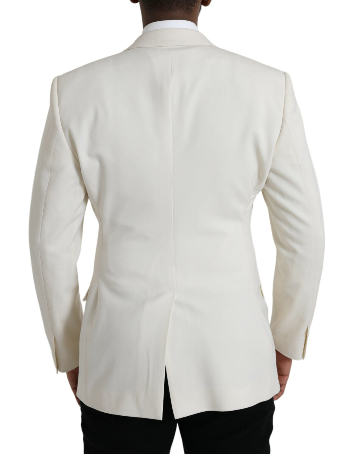 Blazer croisé MARTINI en laine blanche Dolce &amp; Gabbana