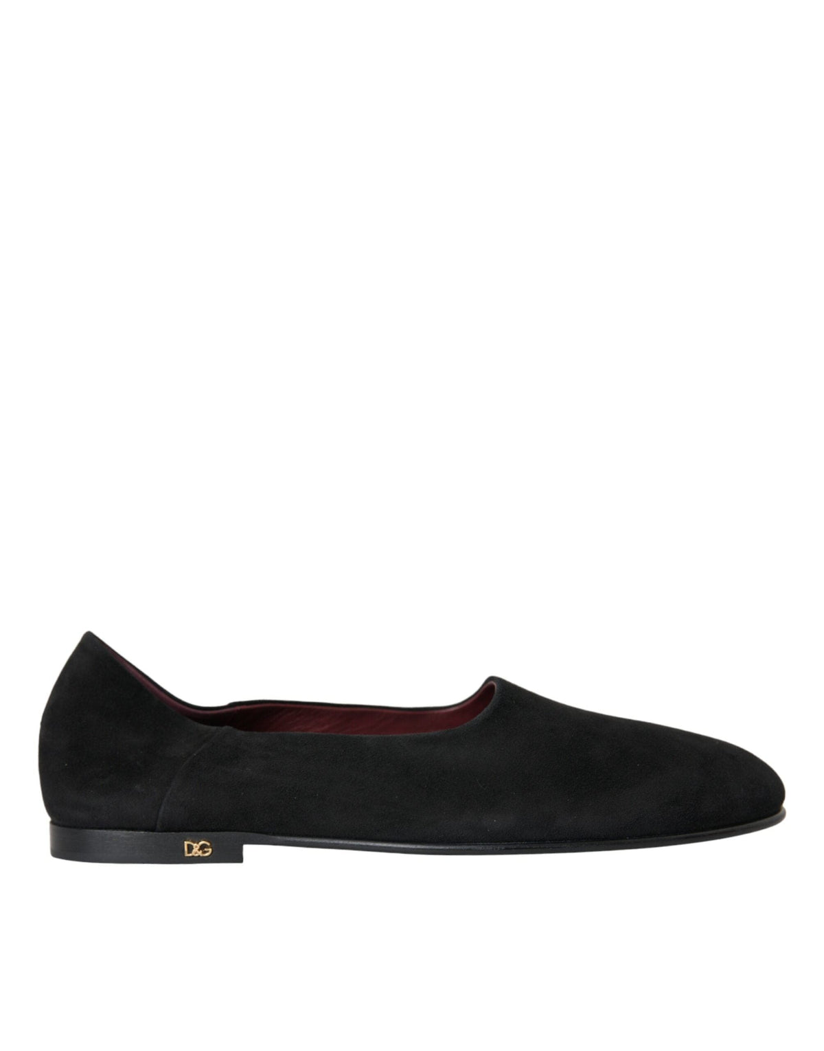 Mocassins en daim noir Dolce &amp; Gabbana Chaussures habillées à enfiler