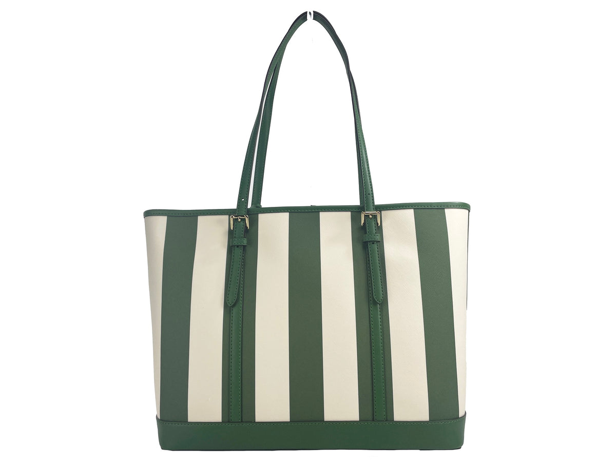 Sac fourre-tout en PVC Jet Set Travel de Michael Kors, grand modèle, vert fougère