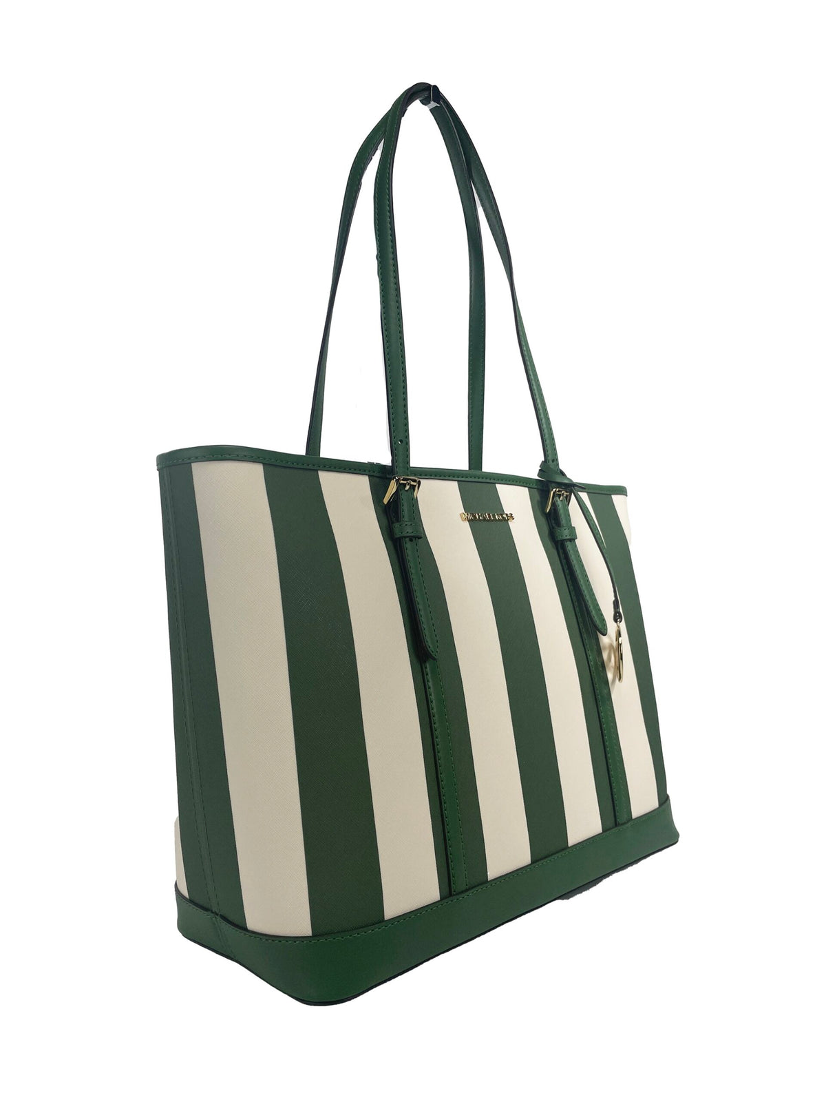 Sac fourre-tout en PVC Jet Set Travel de Michael Kors, grand modèle, vert fougère