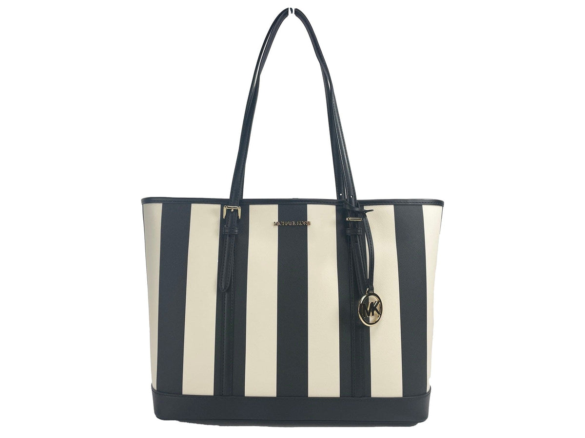 Sac fourre-tout en PVC Jet Set Travel de Michael Kors, grand modèle, noir et multicolore