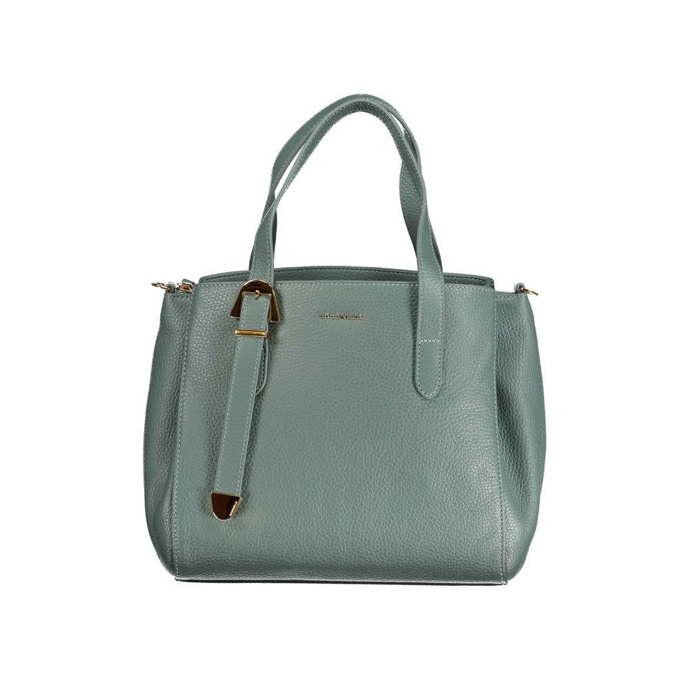 Bolso de mano de piel verde Coccinelle