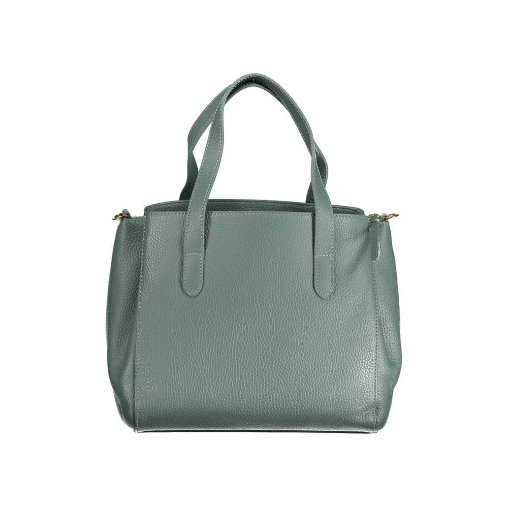 Bolso de mano de piel verde Coccinelle