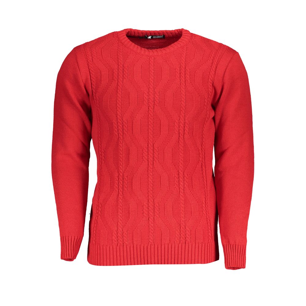 Pull en tissu rouge US Grand Polo