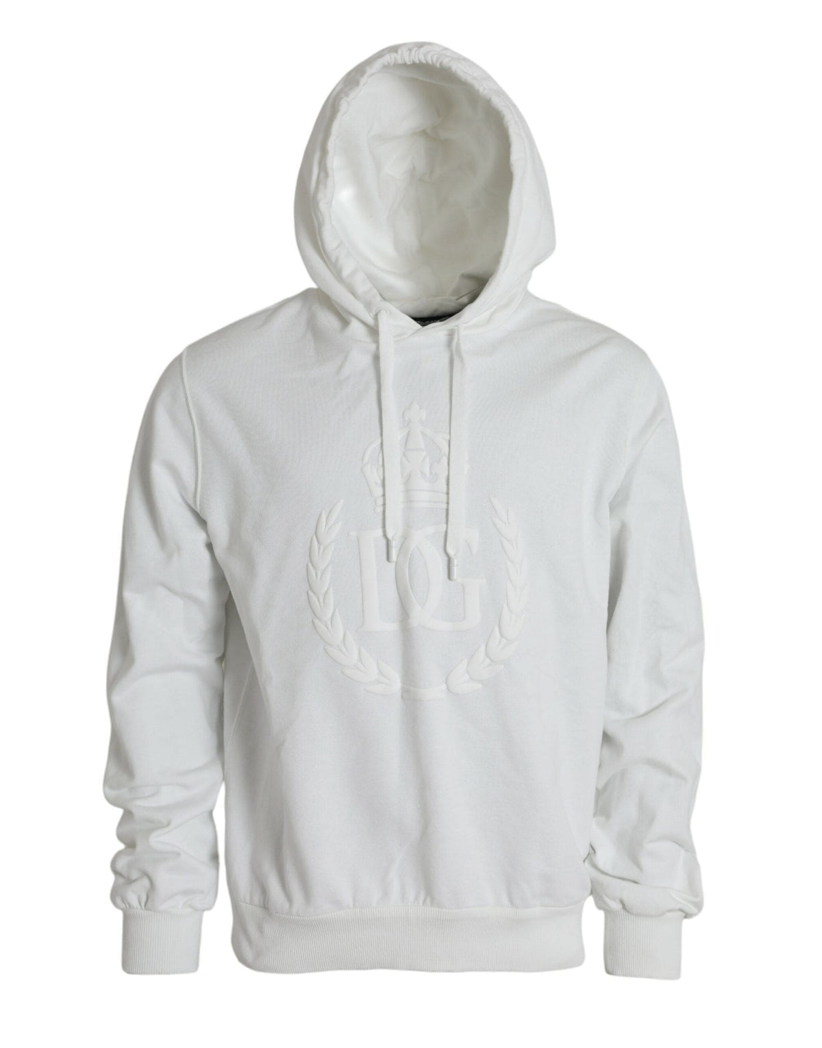 Sudadera con capucha de algodón blanca Dolce &amp; Gabbana