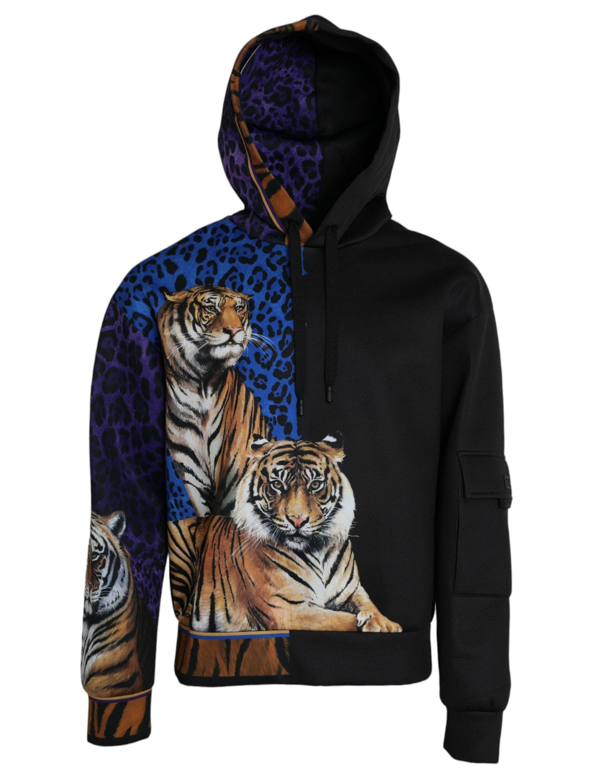 Sweat-shirt à capuche multicolore Dolce &amp; Gabbana avec motif tigre