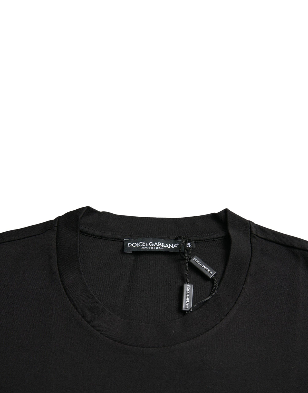 Camiseta con cuello redondo Dolce &amp; Gabbana Black With Love Always