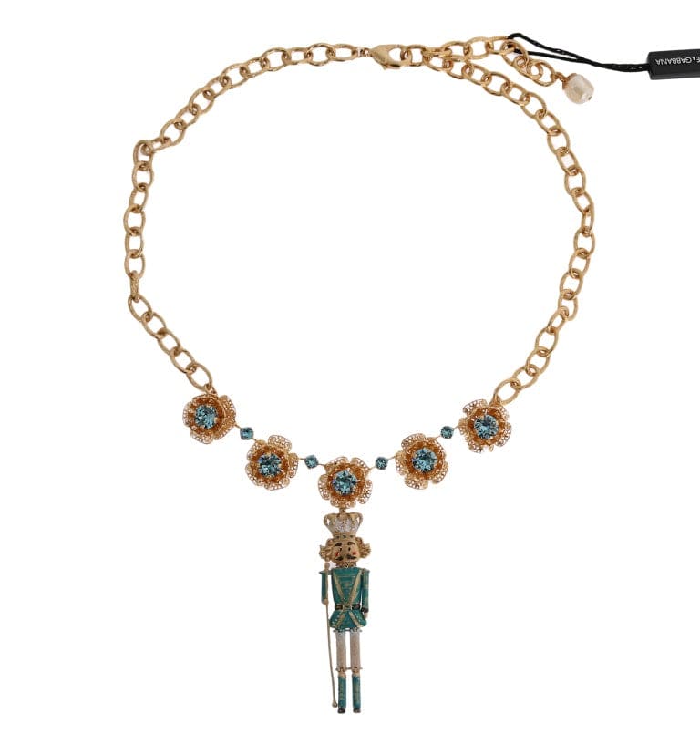 Collier élégant en cristal doré Dolce &amp; Gabbana