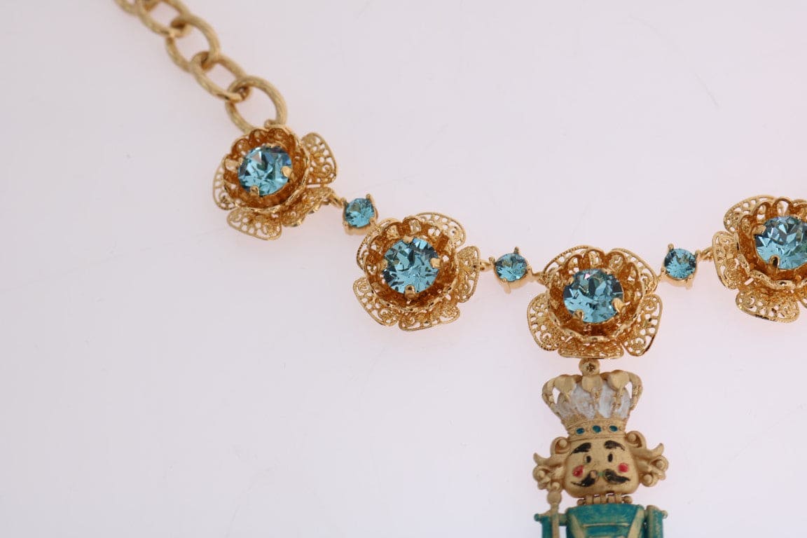 Collier élégant en cristal doré Dolce &amp; Gabbana