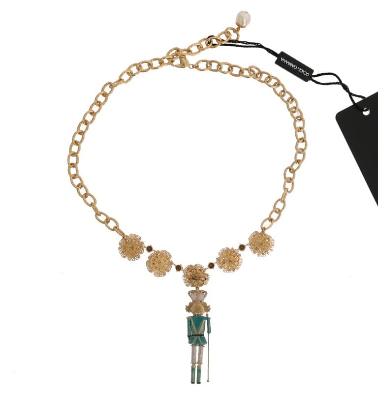 Collier élégant en cristal doré Dolce &amp; Gabbana