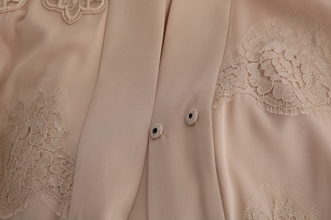 Robe caftan cape beige élégante de Dolce &amp; Gabbana