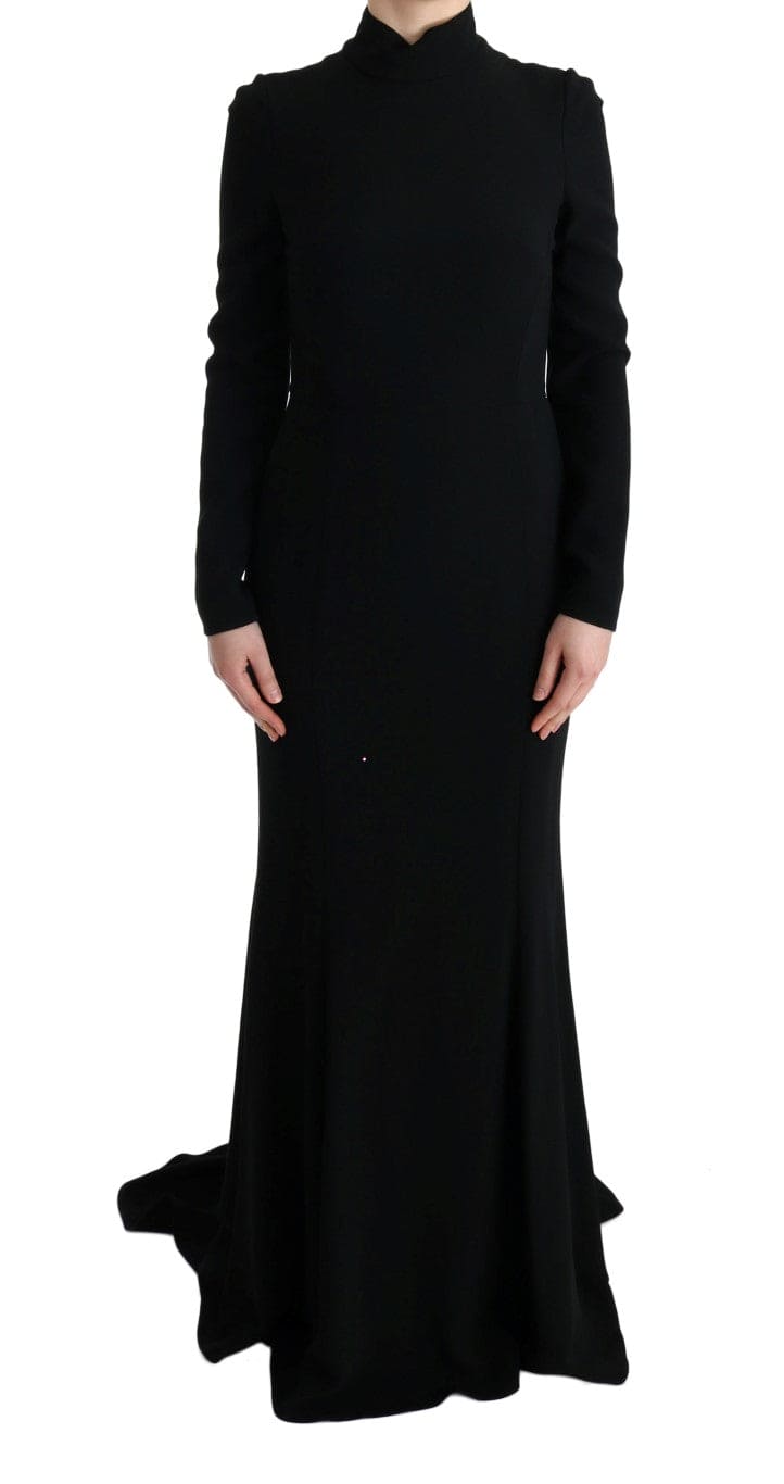 Robe fourreau longue élégante Dolce &amp; Gabbana en noir