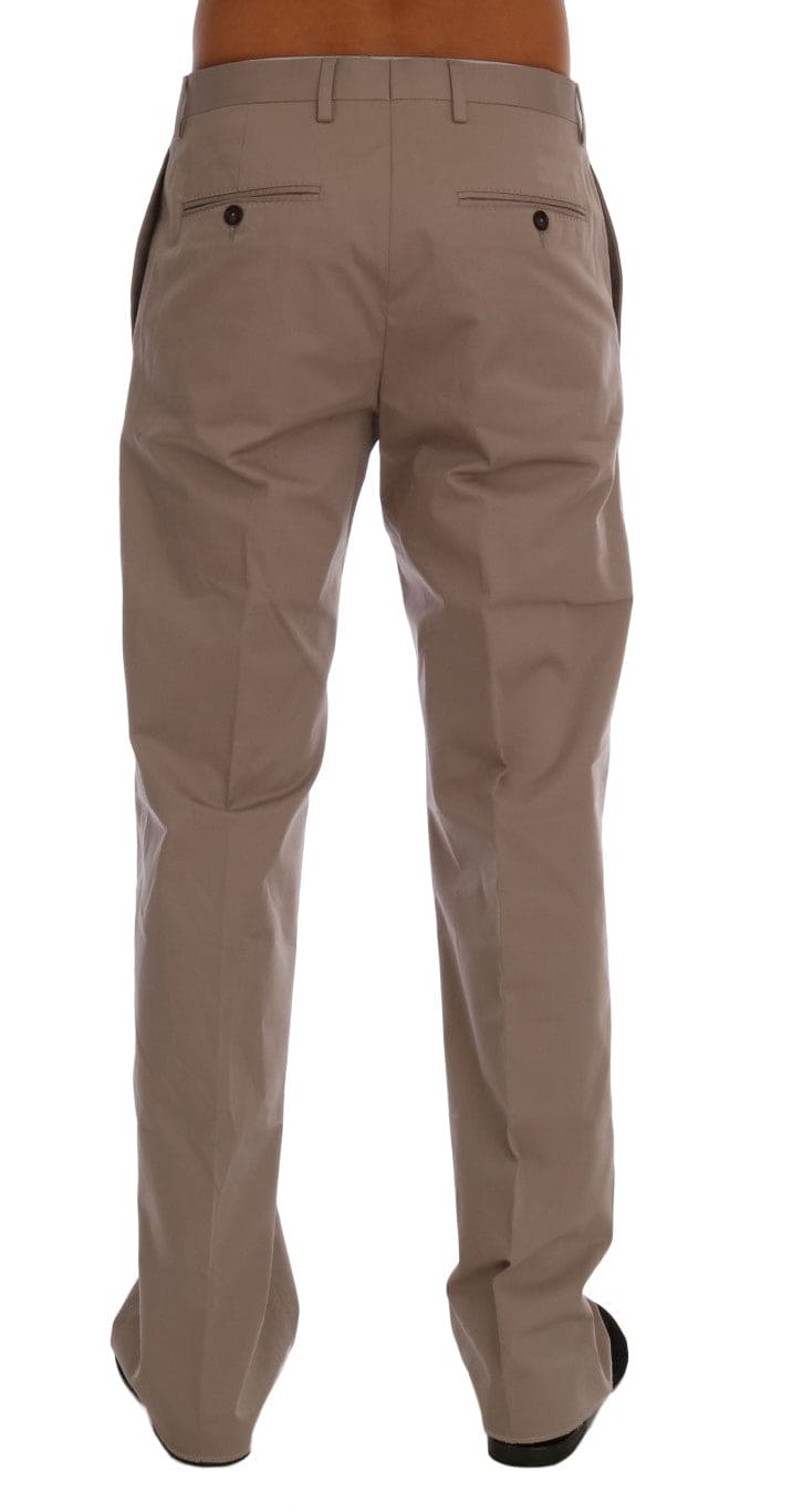 Pantalon chino décontracté beige chic Dolce &amp; Gabbana