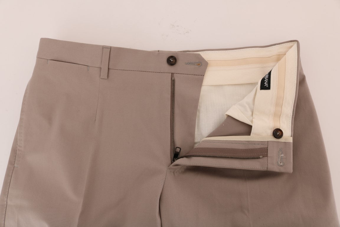 Pantalones casuales chinos elegantes en beige de Dolce &amp; Gabbana