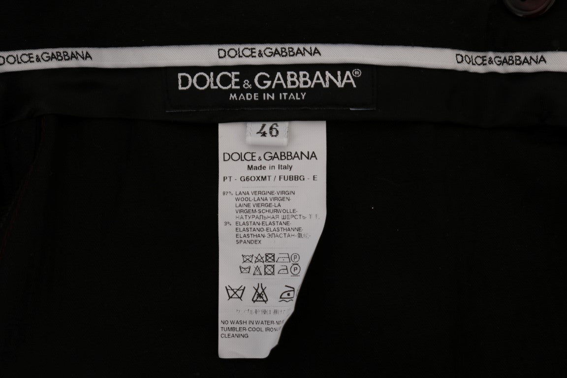 Pantalon habillé slim fit Dolce &amp; Gabbana en violet