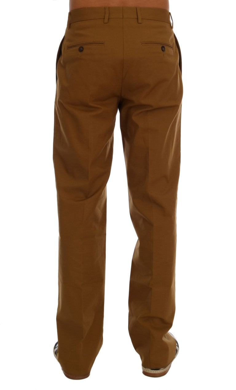 Pantalon habillé marron élégant Dolce &amp; Gabbana pour homme