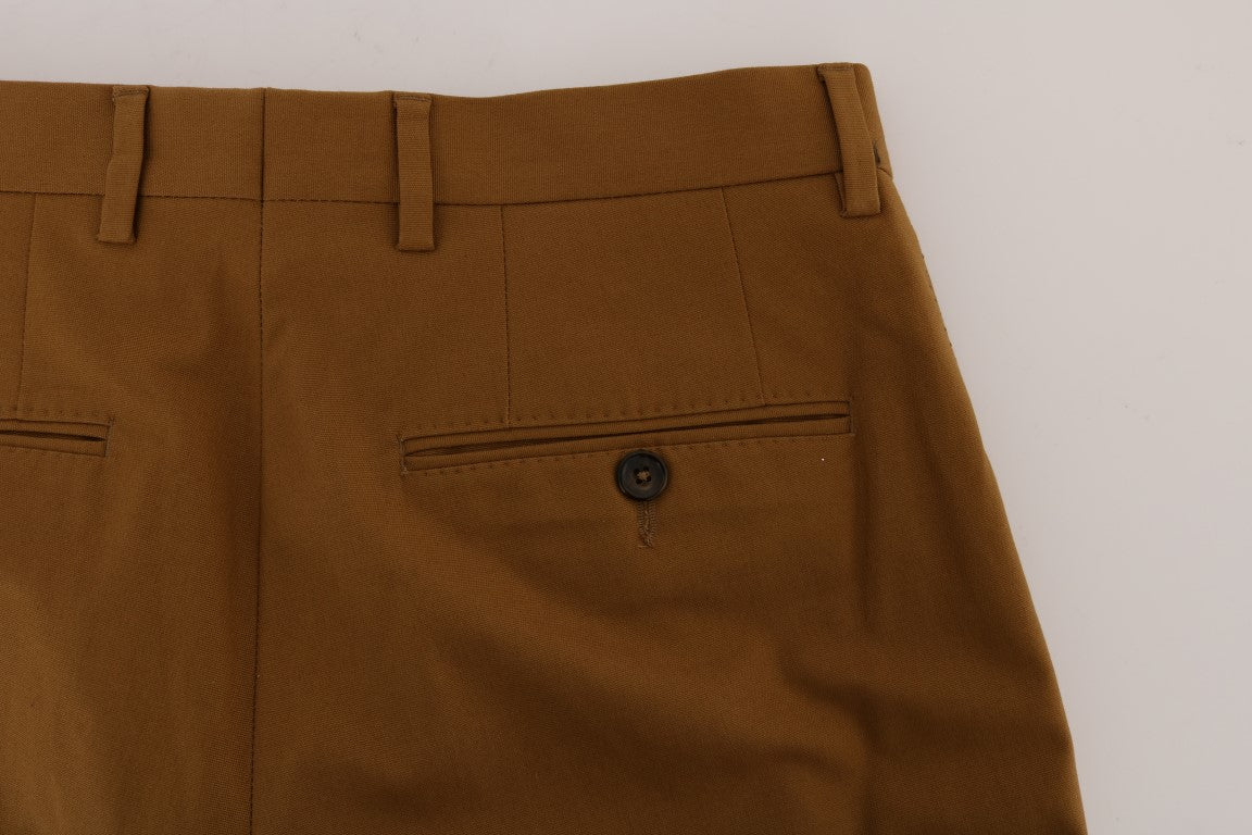 Pantalon habillé marron élégant Dolce &amp; Gabbana pour homme