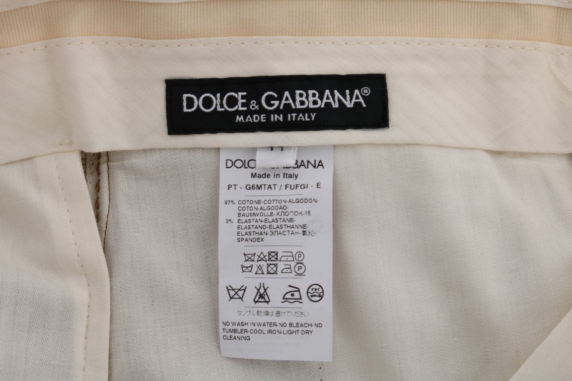 Pantalon habillé marron élégant Dolce &amp; Gabbana pour homme