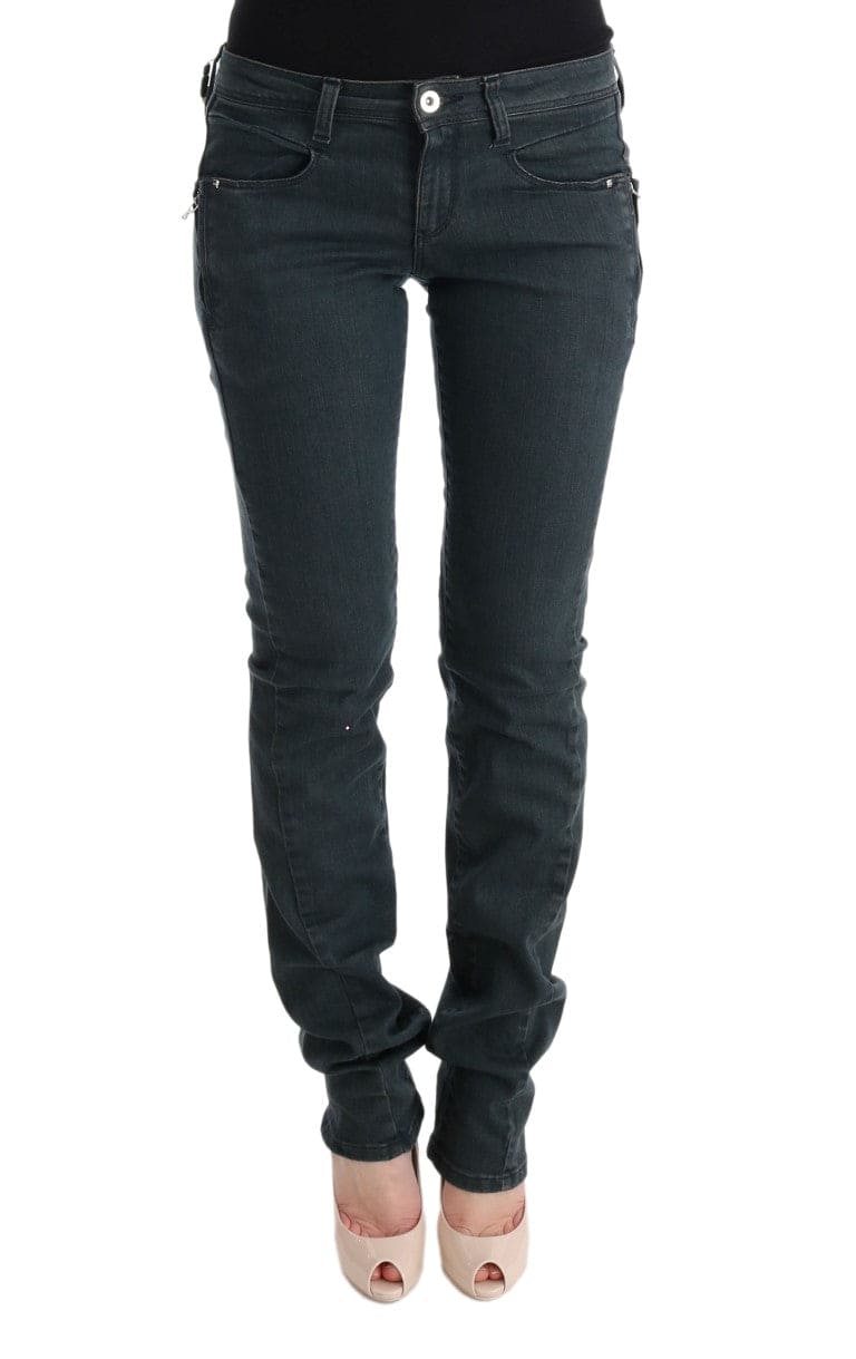 Costume National Chic Jean Super Slim Gris en Coton