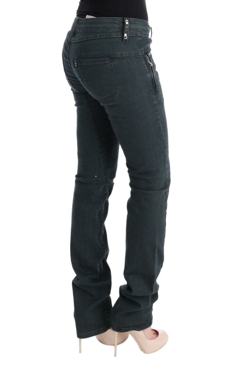 Costume National Chic Jean Super Slim Gris en Coton