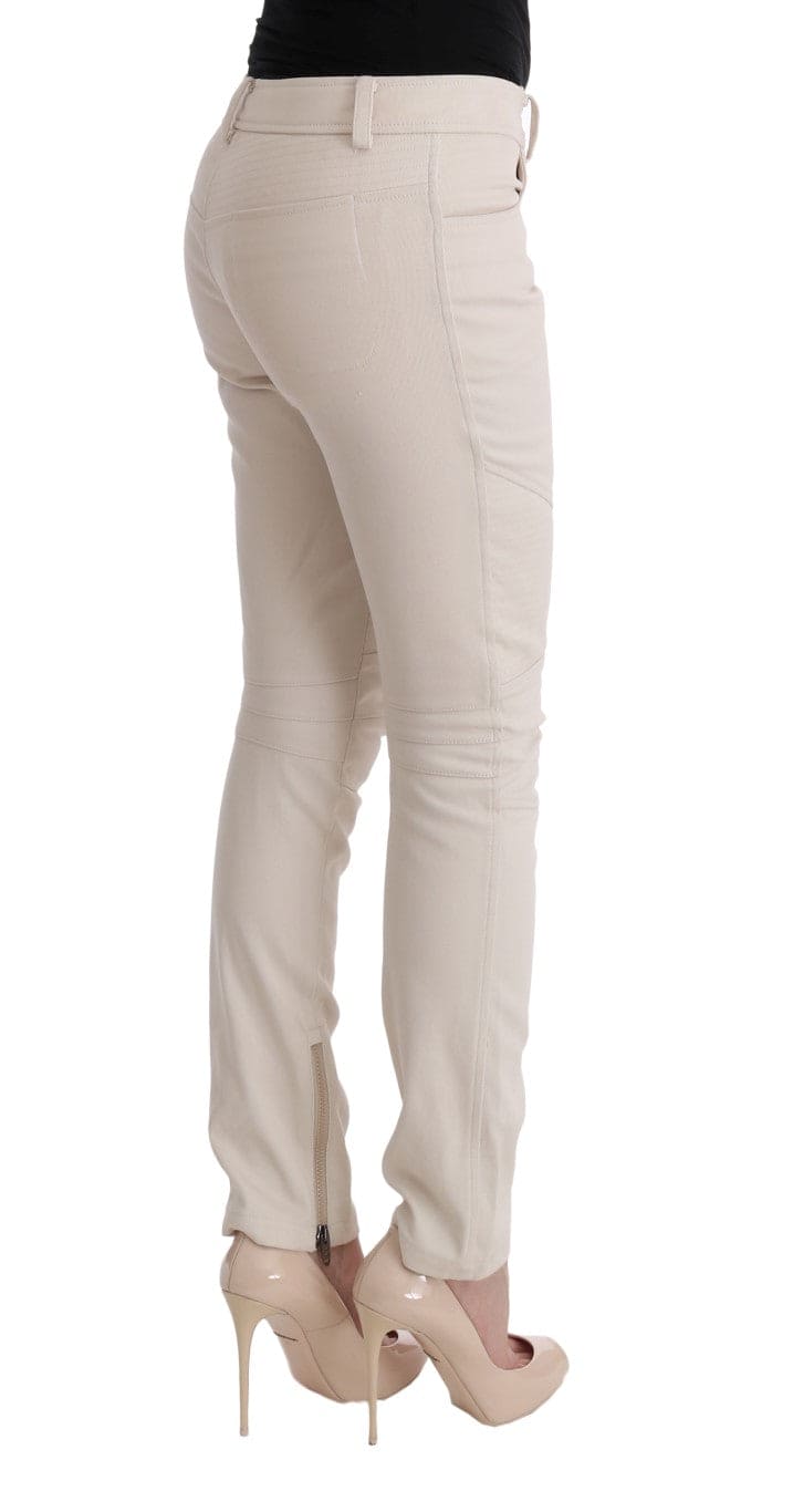 Ermanno Scervino Chic Blanc Slim Fit Denim Trésor