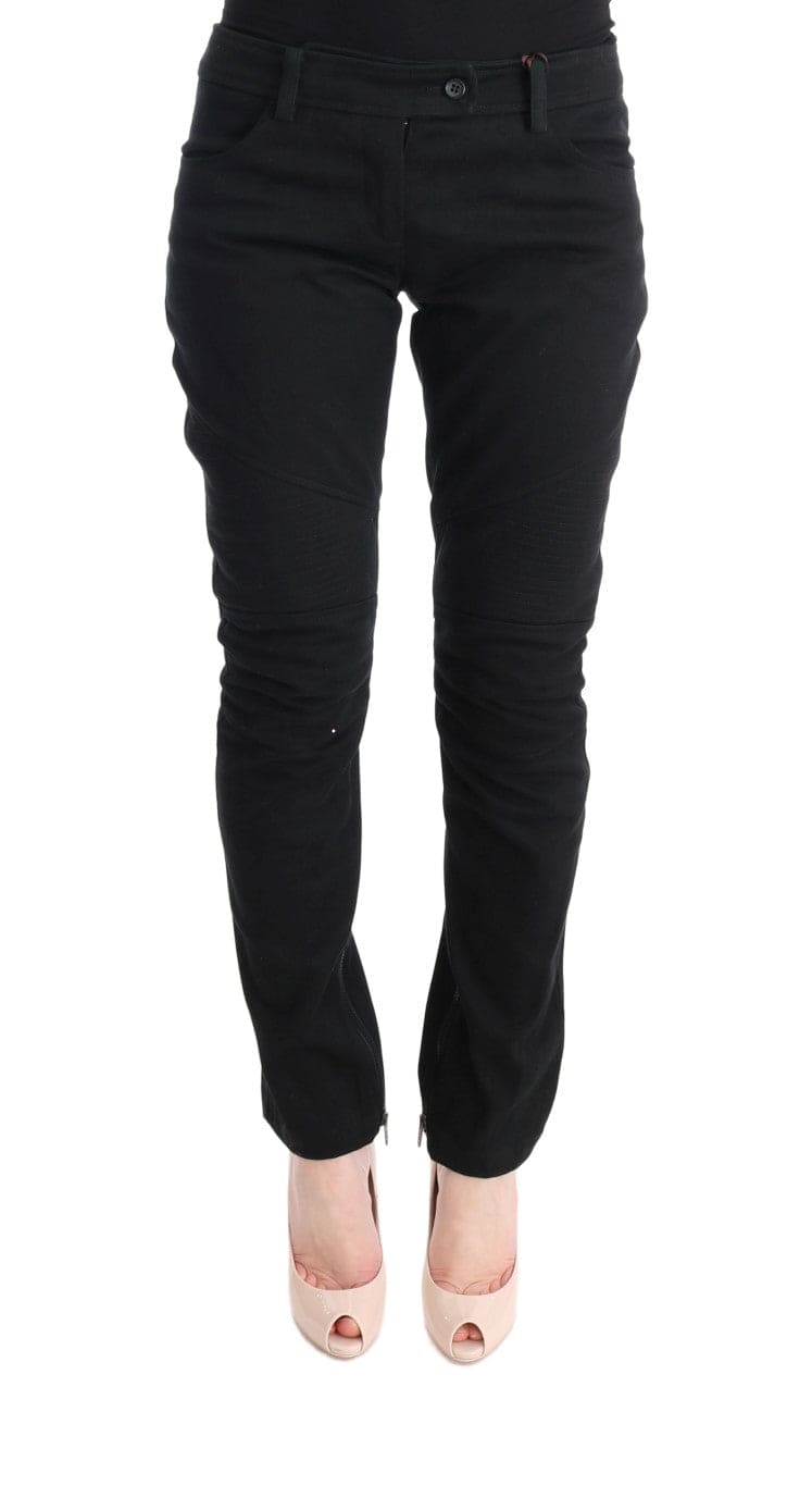 Pantalon slim noir chic Ermanno Scervino