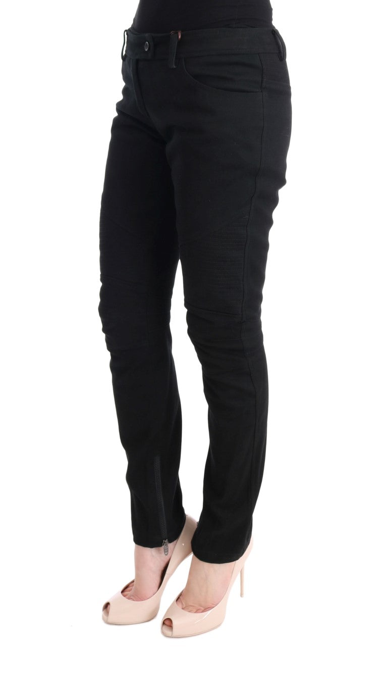 Pantalon slim noir chic Ermanno Scervino