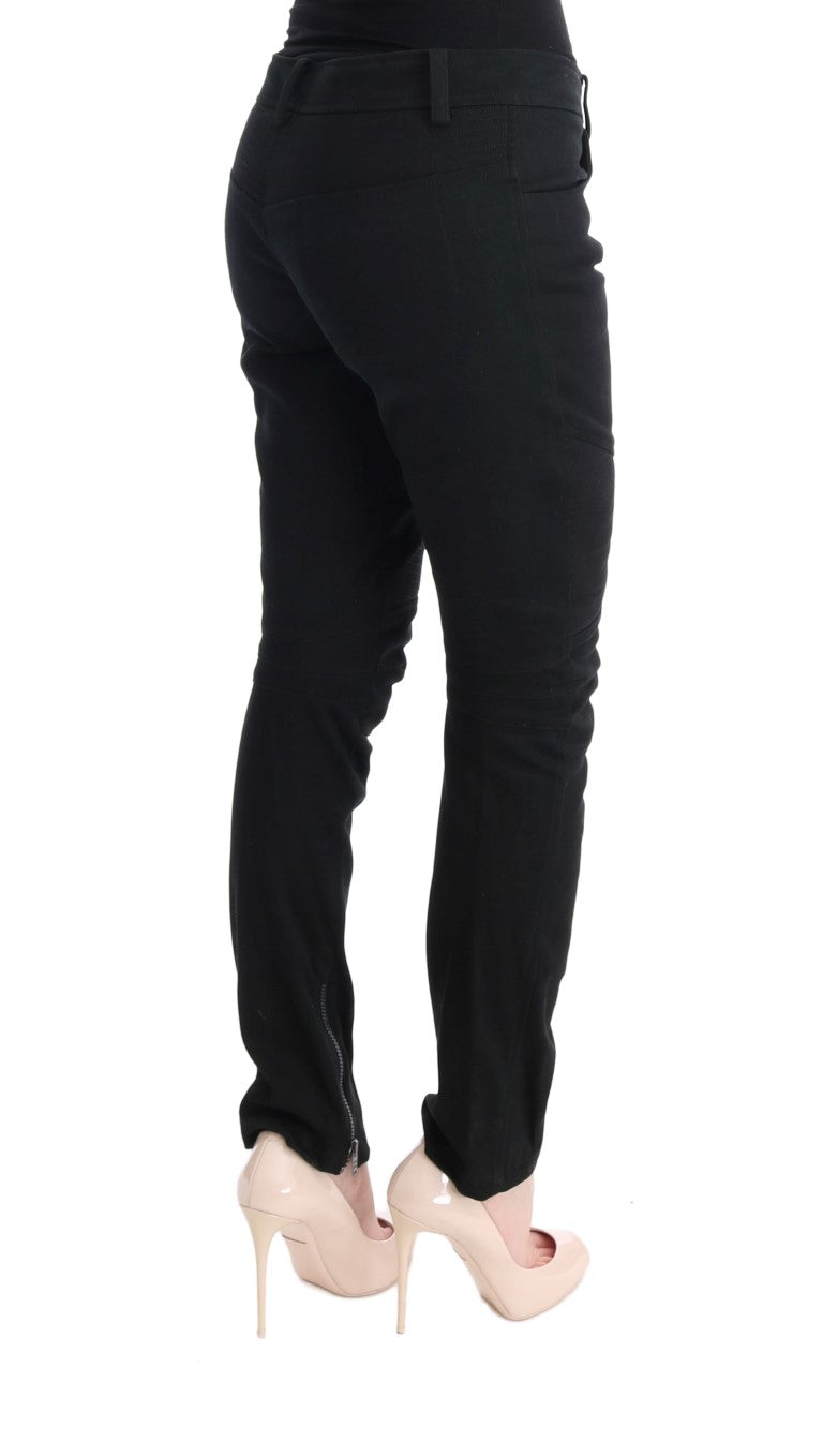 Pantalon slim noir chic Ermanno Scervino