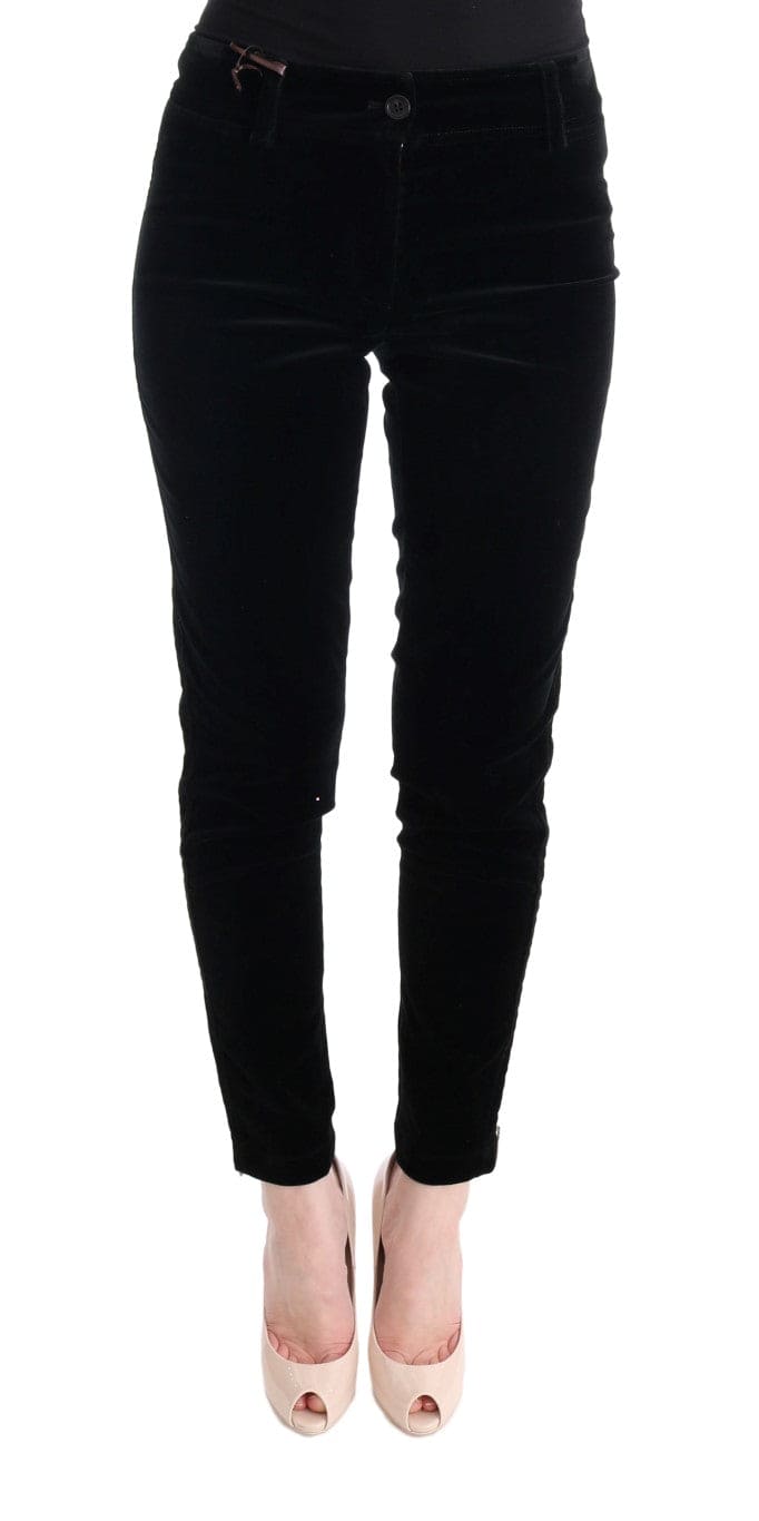 Pantalon court slim noir chic Ermanno Scervino