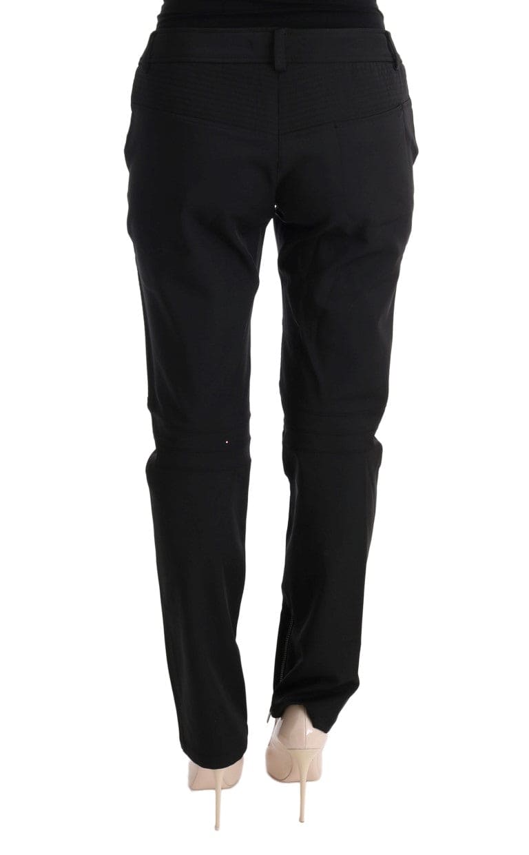 Ermanno Scervino Pantalon slim en coton noir élégant