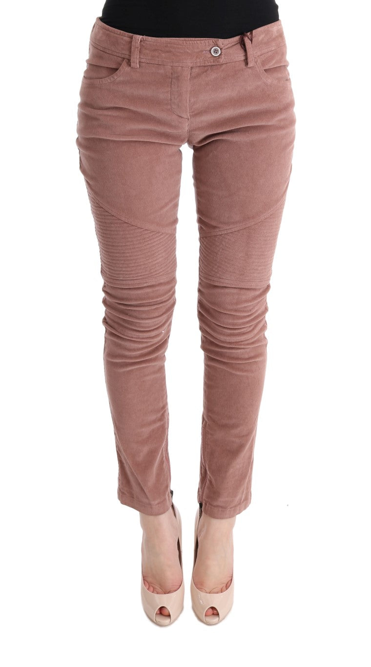 Pantalon Capri court marron chic Ermanno Scervino pour des soirées élégantes