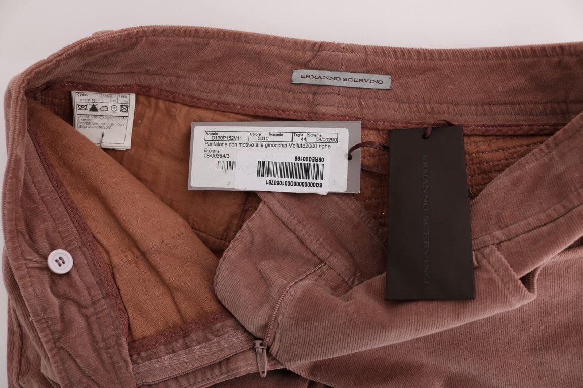 Pantalon Capri court marron chic Ermanno Scervino pour des soirées élégantes