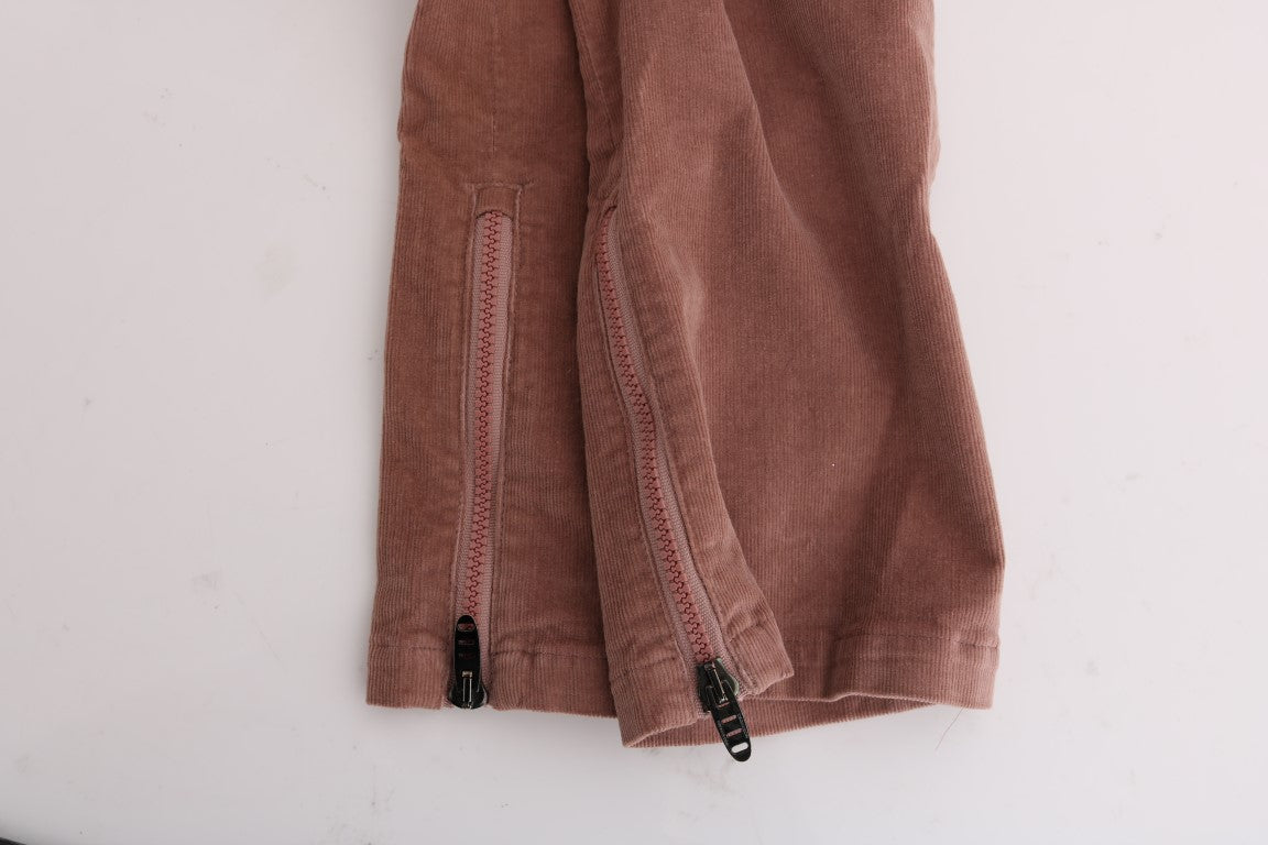 Pantalon Capri court marron chic Ermanno Scervino pour des soirées élégantes