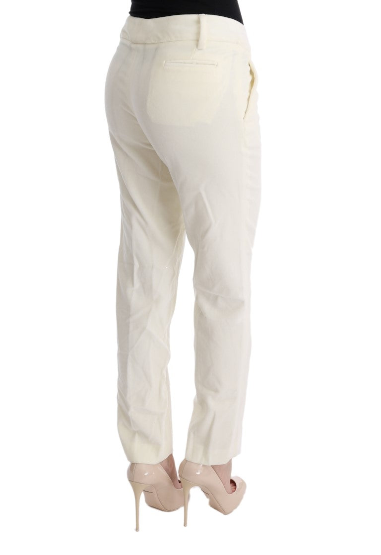 Ermanno Scervino Pantalon Chic Coupe Regular Blanc