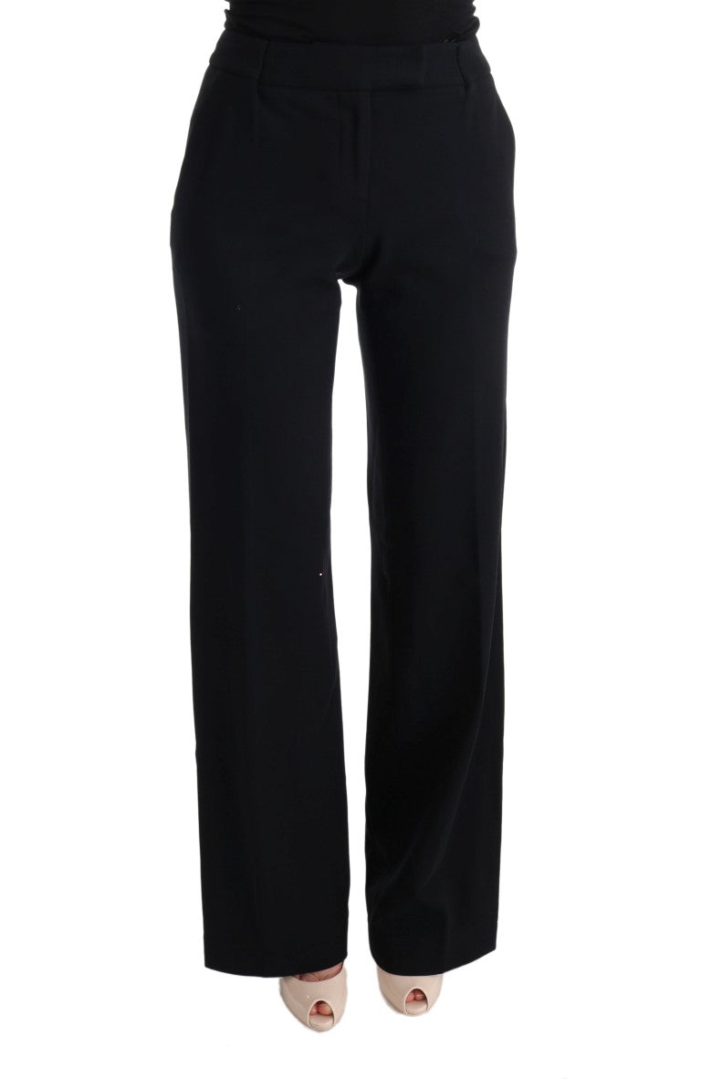 Pantalon formel bootcut noir chic Ermanno Scervino