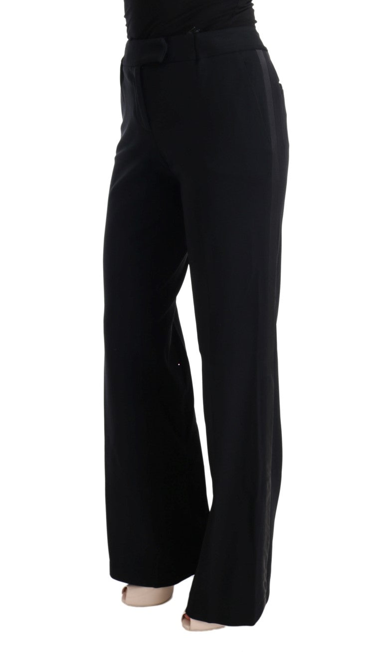 Pantalon formel bootcut noir chic Ermanno Scervino