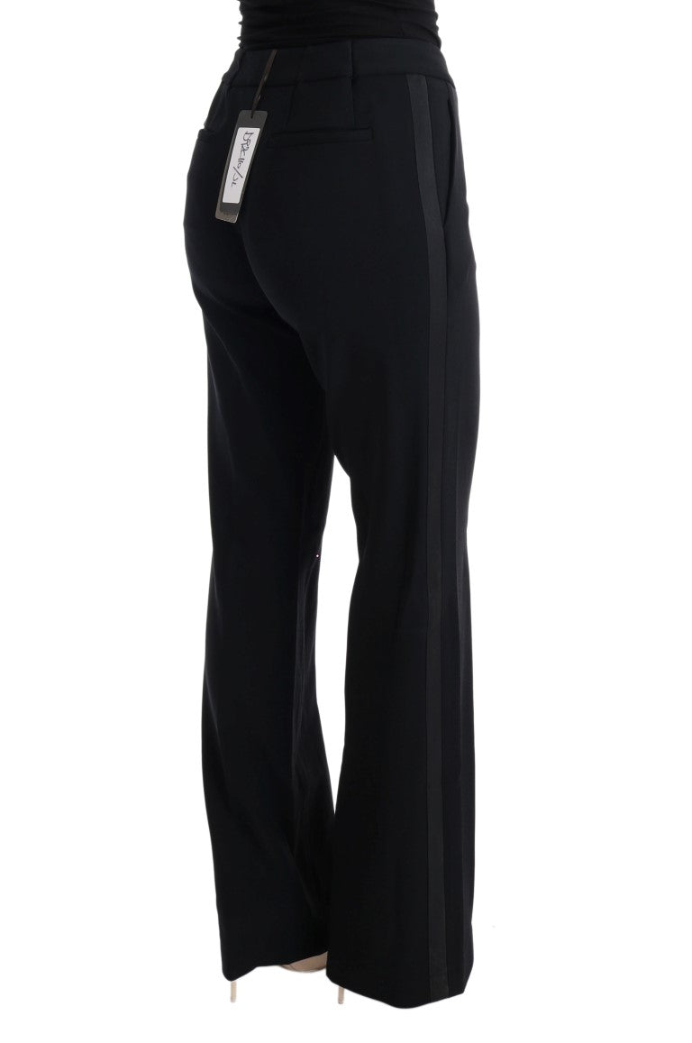 Pantalon formel bootcut noir chic Ermanno Scervino