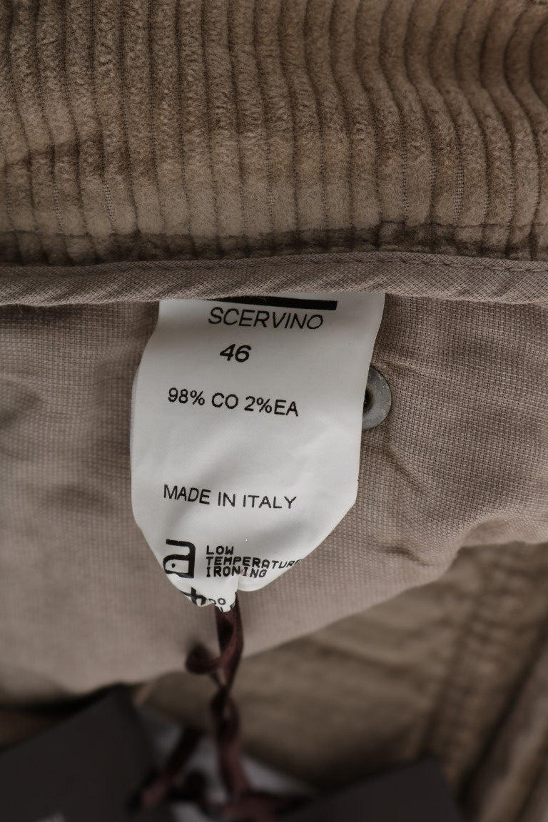 Ermanno Scervino Pantalones beige de corte estándar Luxe