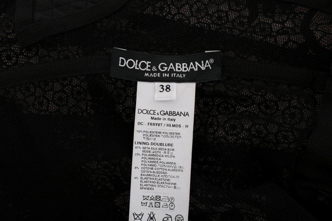 Vestido largo elegante de tubo negro de Dolce &amp; Gabbana