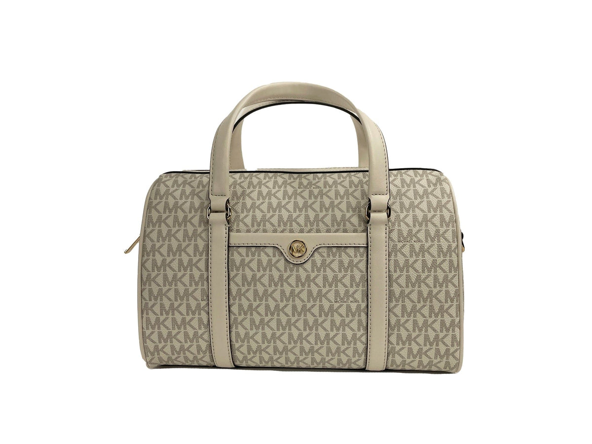 Sac à main de voyage Michael Kors Medium Duffle Satchel Sac à bandoulière Crème