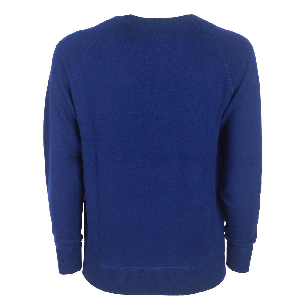 Pull ras du cou en cachemire bleu marine Emilio Romanelli - Coupe slim