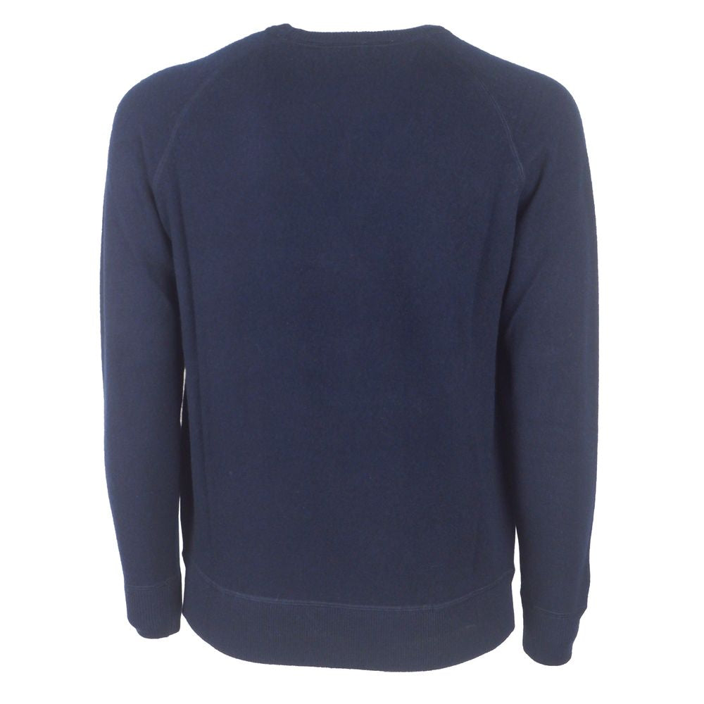 Pull élégant en cachemire bleu foncé Emilio Romanelli