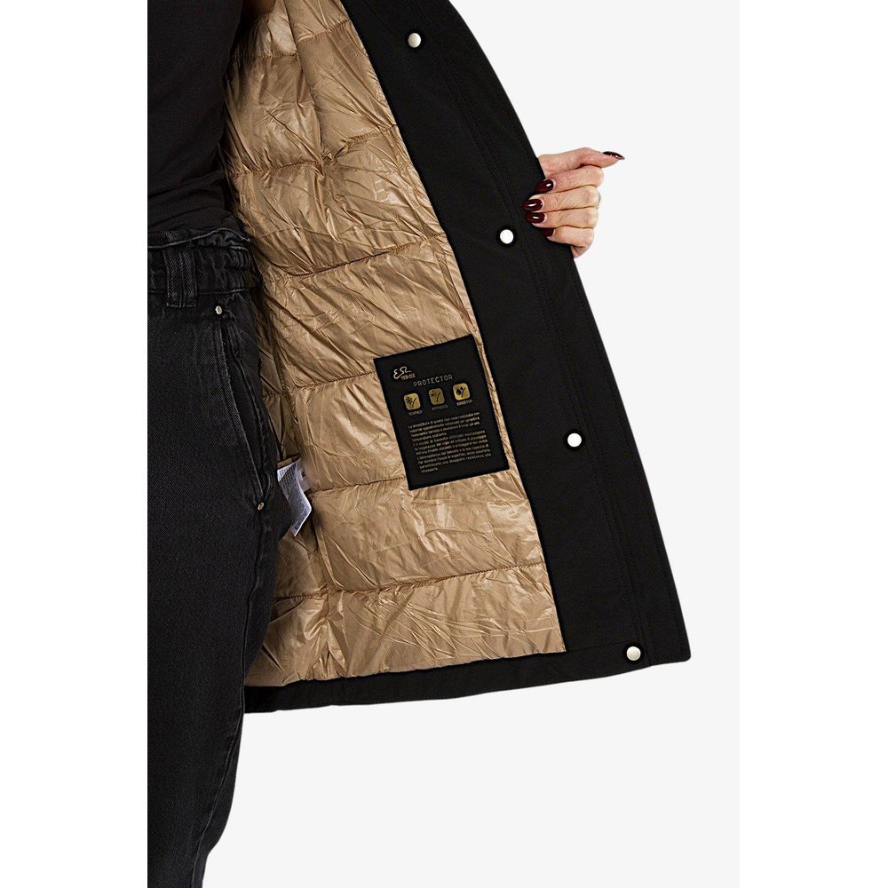 Chaqueta elegante con capucha de plumón de ganso Yes Zee