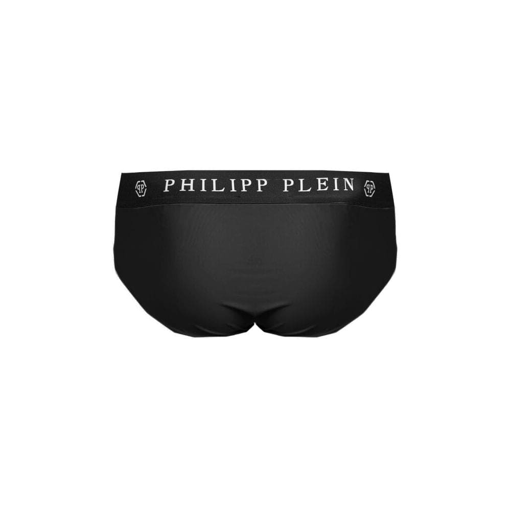 Slip de bain élégant en nylon Philipp Plein avec logo emblématique