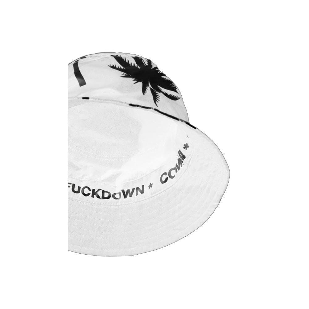 Sombrero de pescador elegante con estampado de palmeras de Comme Des Fuckdown