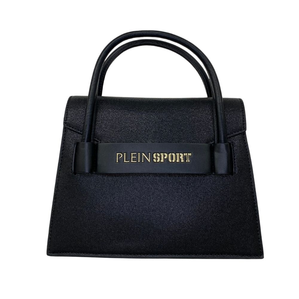 Bolso elegante negro con logo de Plein Sport