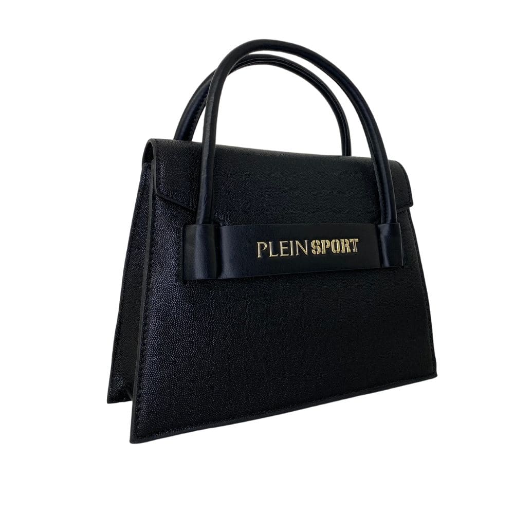 Bolso elegante negro con logo de Plein Sport